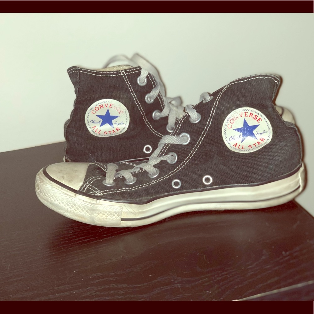 Very worn in classic high top converse